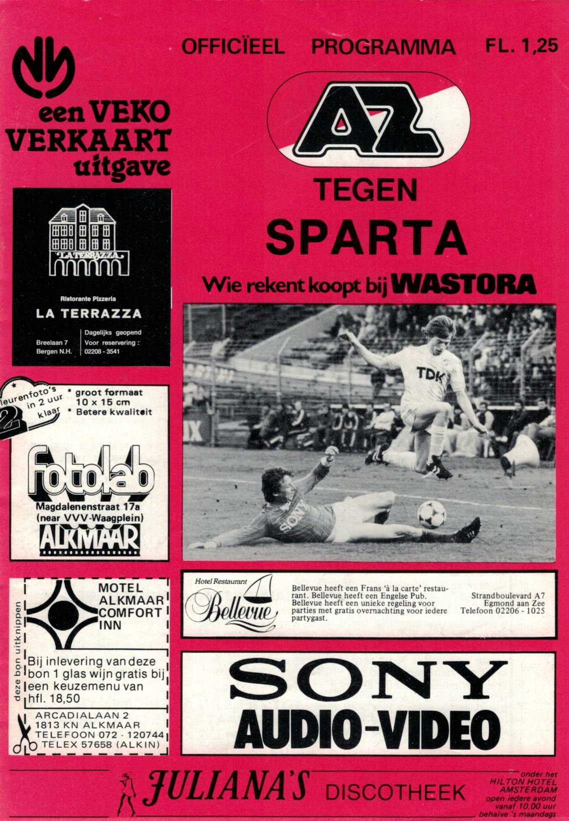 AZ Programma 7-mei-1983 sparta thuis